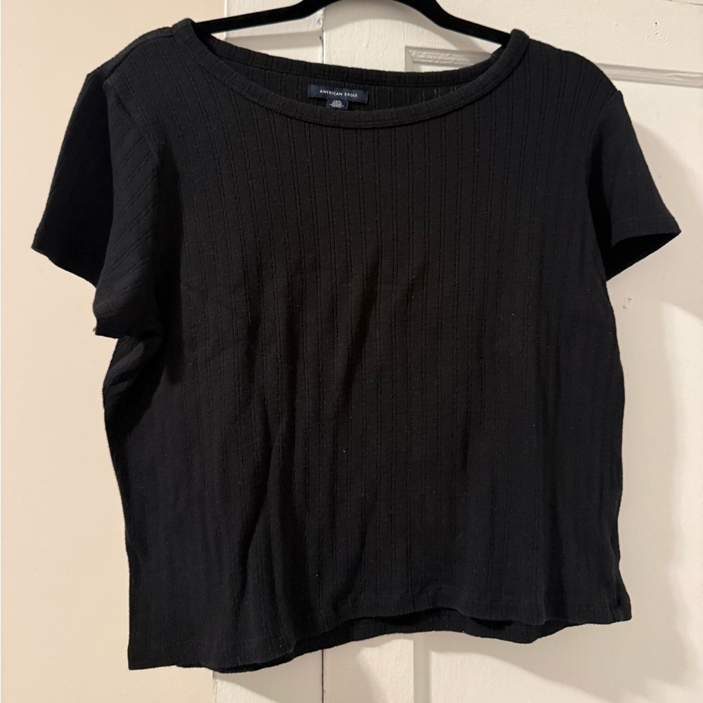 Classic Black Women's American Eagle Tee